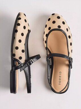 Slingback Mary Jane Flat (8 WW)